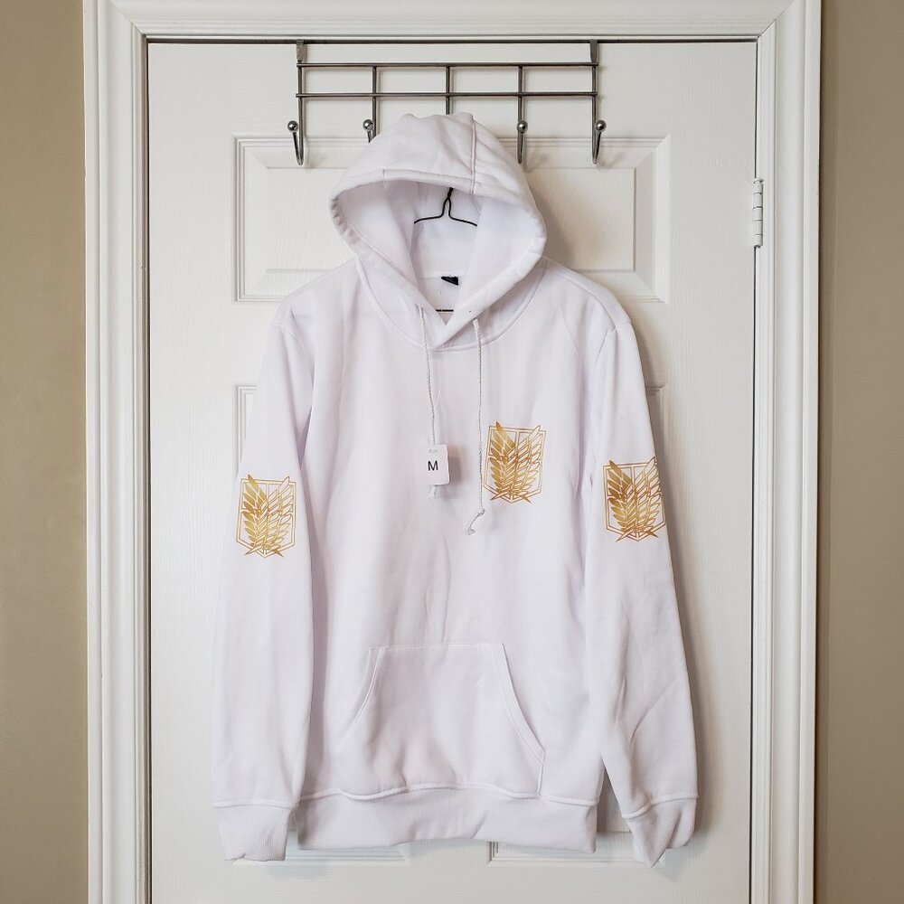 NWT Girls Attack On Titan Survey Corps Hooded Sweatshirt ~ Size 14-16 yrs. ~